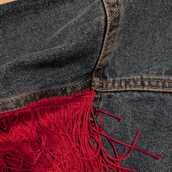 Denim Jacket with Red KC Logo - Picture 4 of 4